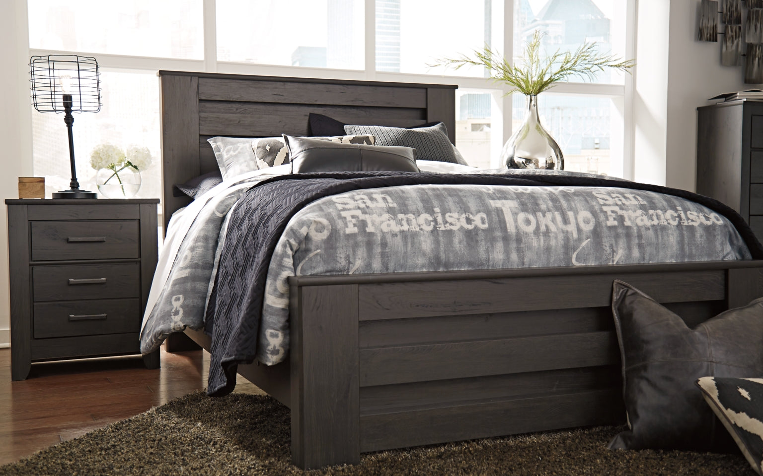 Brinxton Queen Panel Bed - MyWaynesHome #