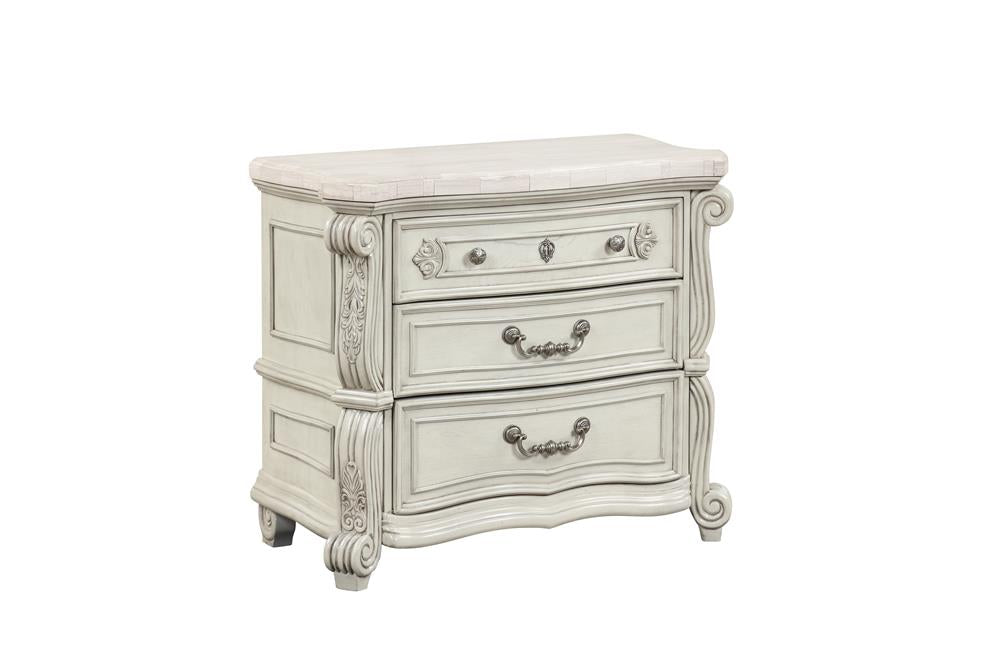 BIANELLO NIGHTSTAND-VINTAGE IVORY - MyWaynesHome #