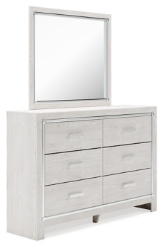 Altyra Twin Panel Bookcase Bed with Mirrored Dresser and Chest - MyWaynesHome #