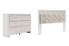 Altyra King Panel Headboard Bed with Dresser - MyWaynesHome #