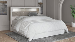 Altyra Queen Upholstered Panel Bookcase Headboard - MyWaynesHome #