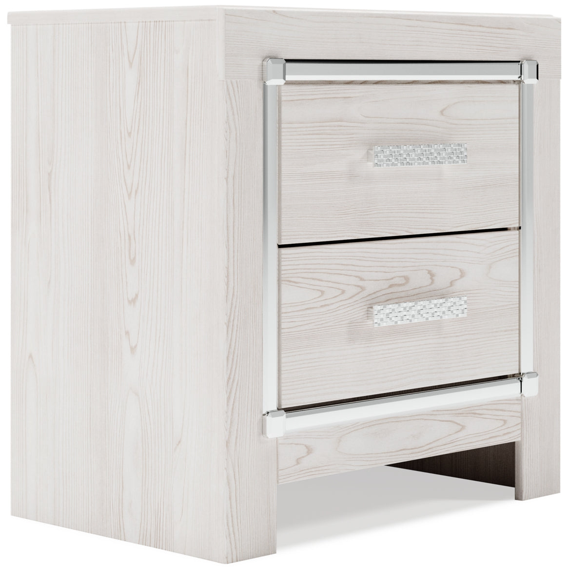 Altyra Queen Panel Headboard Bed with Mirrored Dresser, Chest and Nightstand - MyWaynesHome #