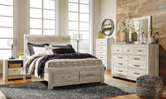 Bellaby Queen Platform Bed with 2 Storage Drawers - MyWaynesHome #