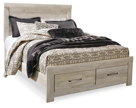 Bellaby Queen Platform Bed with 2 Storage Drawers with Mirrored Dresser, Chest and Nightstand - MyWaynesHome #