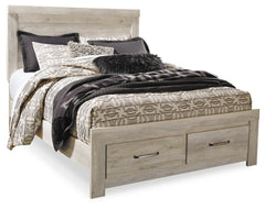 Bellaby Queen Platform Bed with 2 Storage Drawers with Mirrored Dresser, Chest and 2 Nightstands - MyWaynesHome #