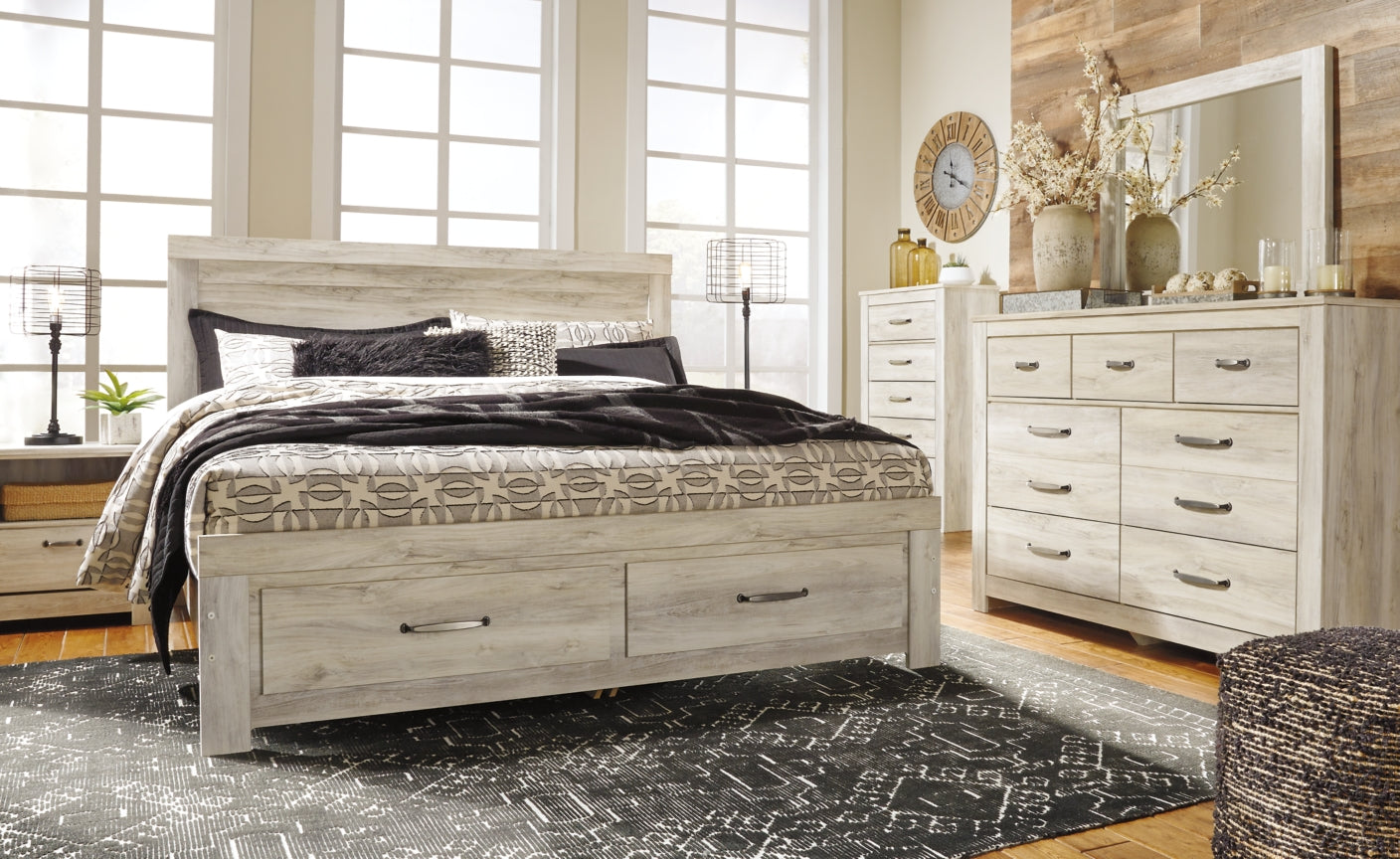 Bellaby Queen Platform Bed with 2 Storage Drawers - MyWaynesHome #