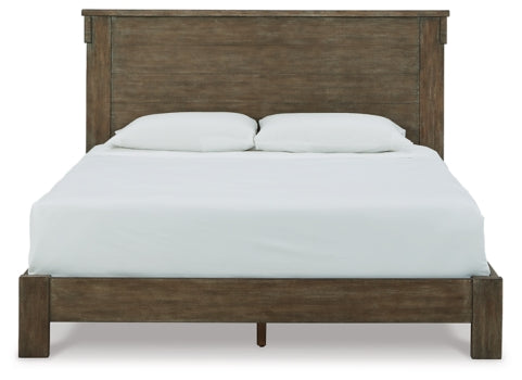 Shamryn King Panel Bed with Mirrored Dresser and 2 Nightstands - MyWaynesHome #