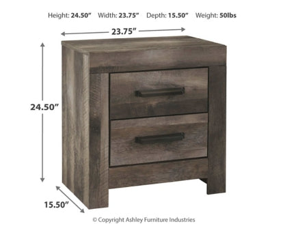 Wynnlow King Poster Bed with Mirrored Dresser and 2 Nightstands - MyWaynesHome #