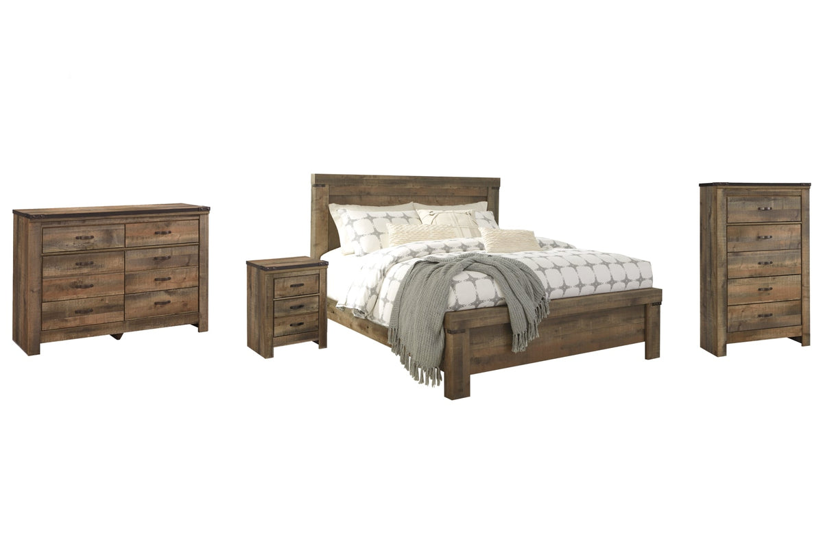 Trinell King Panel Bed with Dresser, Chest and Nightstand - PKG005097