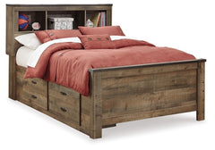 Trinell Bookcase Bed with 2 Storage Drawers - MyWaynesHome #