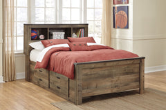 Trinell Bookcase Bed with 2 Storage Drawers - MyWaynesHome #