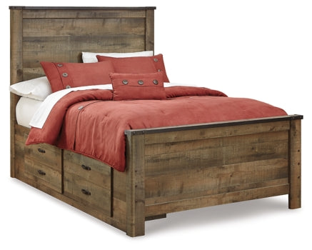 Trinell Panel Bed with 2 Storage Drawers - MyWaynesHome #