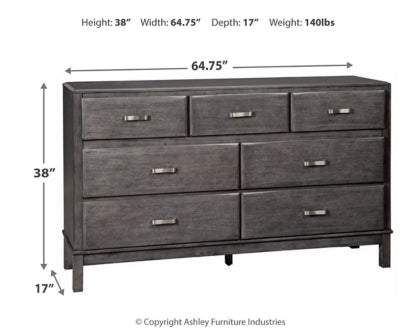 Caitbrook Queen Storage Bed with 8 Storage Drawers with Dresser - MyWaynesHome #