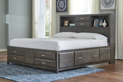 Caitbrook Queen Storage Bed with 8 Storage Drawers with Dresser - MyWaynesHome #