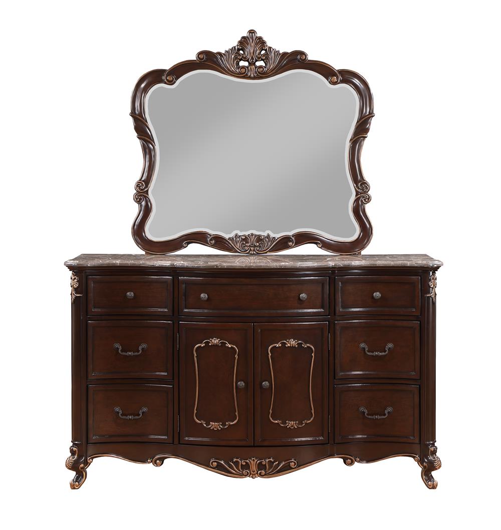 CONSTANTINE DRESSER W/MARBLE TOP-CHERRY - MyWaynesHome #