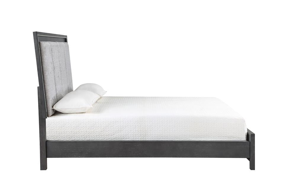 ODESSA 5/0 Q LIGHTED HEADBOARD-CHARCOAL - MyWaynesHome #