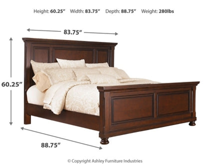 Porter Queen Panel Bed with Mirrored Dresser, Chest and Nightstand - MyWaynesHome #