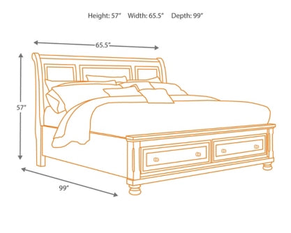 Porter Queen Sleigh Bed - MyWaynesHome #