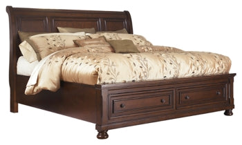 Porter Queen Sleigh Bed with Mirrored Dresser, Chest and Nightstand - MyWaynesHome #