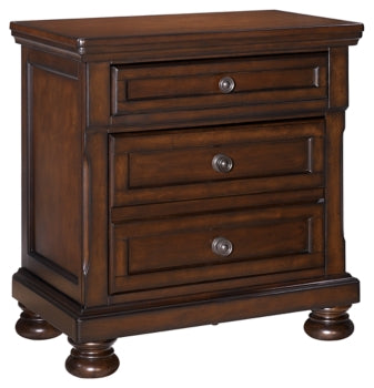 Porter Queen Sleigh Bed with Mirrored Dresser, Chest and 2 Nightstands - MyWaynesHome #
