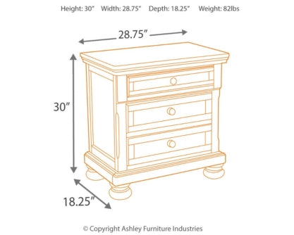 Porter Queen Panel Bed with Mirrored Dresser and 2 Nightstands - MyWaynesHome #