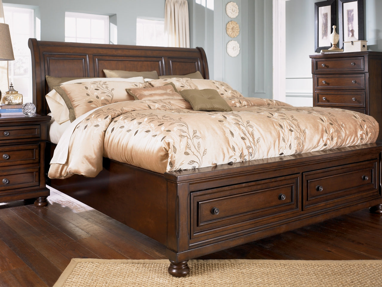 Porter Queen Sleigh Bed - MyWaynesHome #