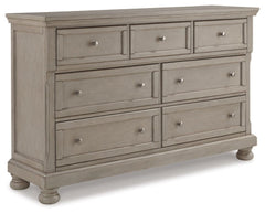 Lettner King Panel Bed with Dresser - MyWaynesHome #