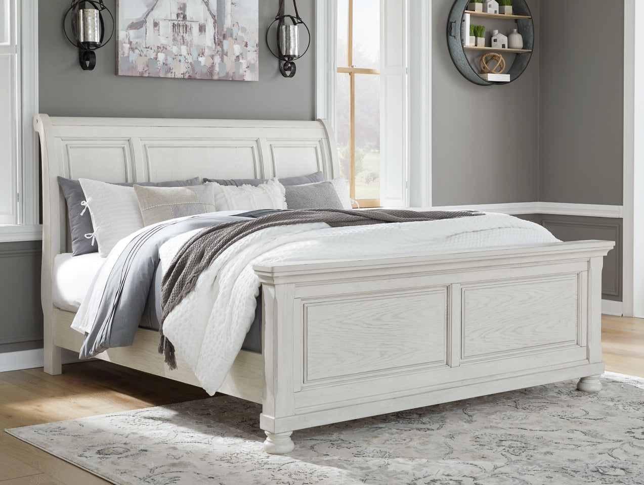 Robbinsdale Queen Sleigh Bed - MyWaynesHome #