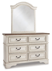 Realyn Full Panel Bed with Mirrored Dresser - MyWaynesHome #