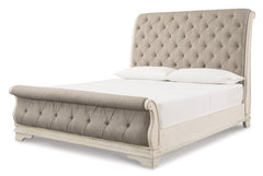 Realyn Queen Sleigh Bed with Mirrored Dresser and 2 Nightstands - MyWaynesHome #