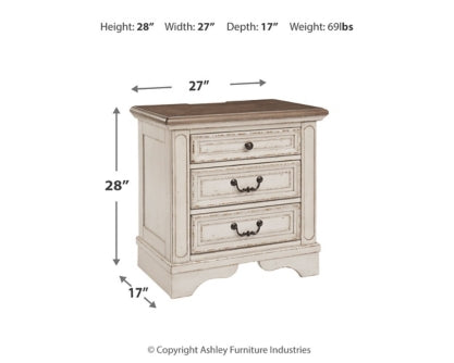 Realyn Queen Upholstered Panel Bed with Mirrored Dresser and 2 Nightstands - MyWaynesHome #