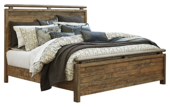 Sommerford Queen Panel Bed with Mirrored Dresser, Chest and 2 Nightstands - MyWaynesHome #