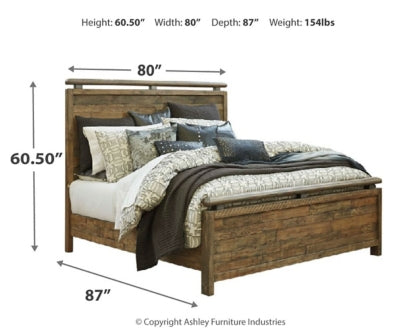 Sommerford Queen Panel Bed with Mirrored Dresser, Chest and 2 Nightstands - MyWaynesHome #