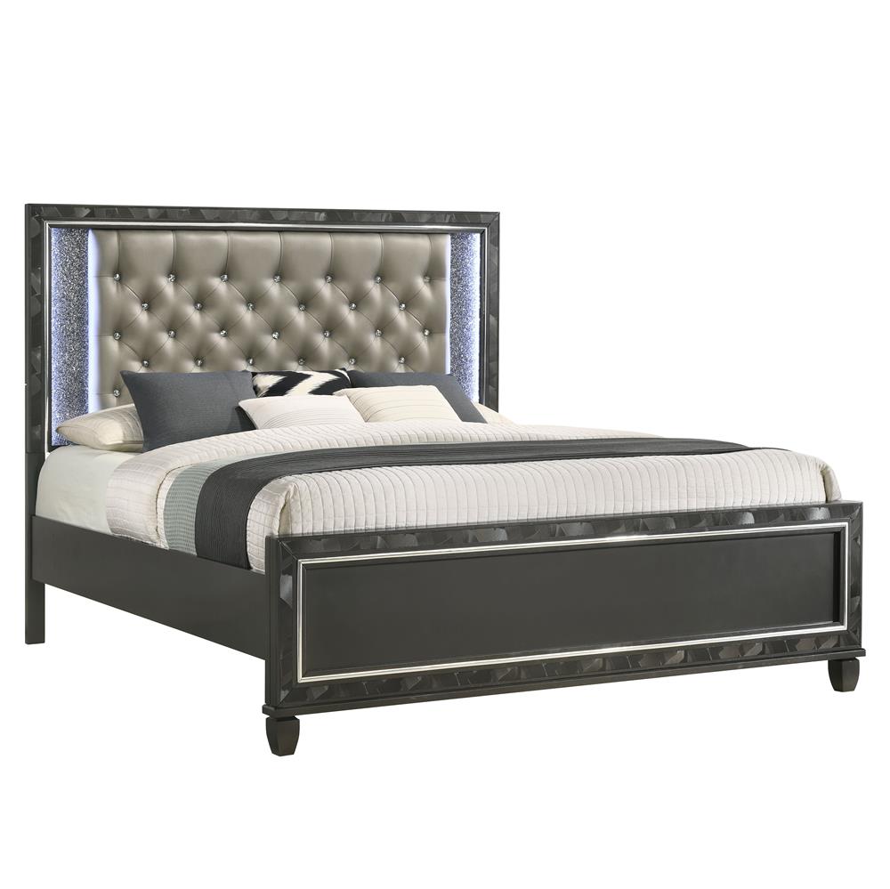 RADIANCE 6/6-6/0 K HEADBOARD-BLACK PEARL - MyWaynesHome #