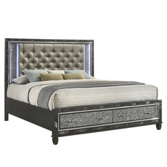 RADIANCE 6/6-6/0 K STORAGE FOOTBOARD & SLATS-BLACK PEARL - MyWaynesHome #