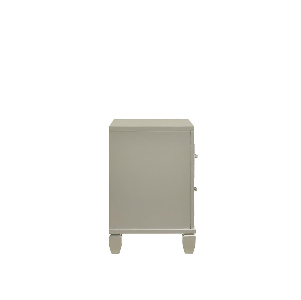RADIANCE NIGHTSTAND-SILVER - MyWaynesHome #