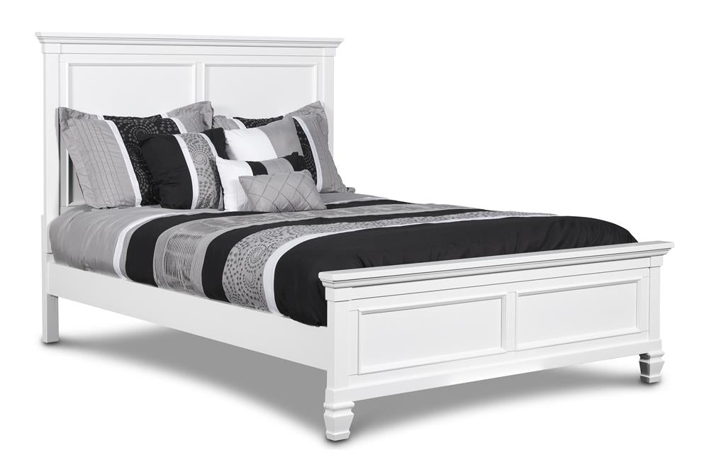 TAMARACK 3/3 TWIN HEADBOARD, FOOTBOARD & SLATS- WHITE - MyWaynesHome #
