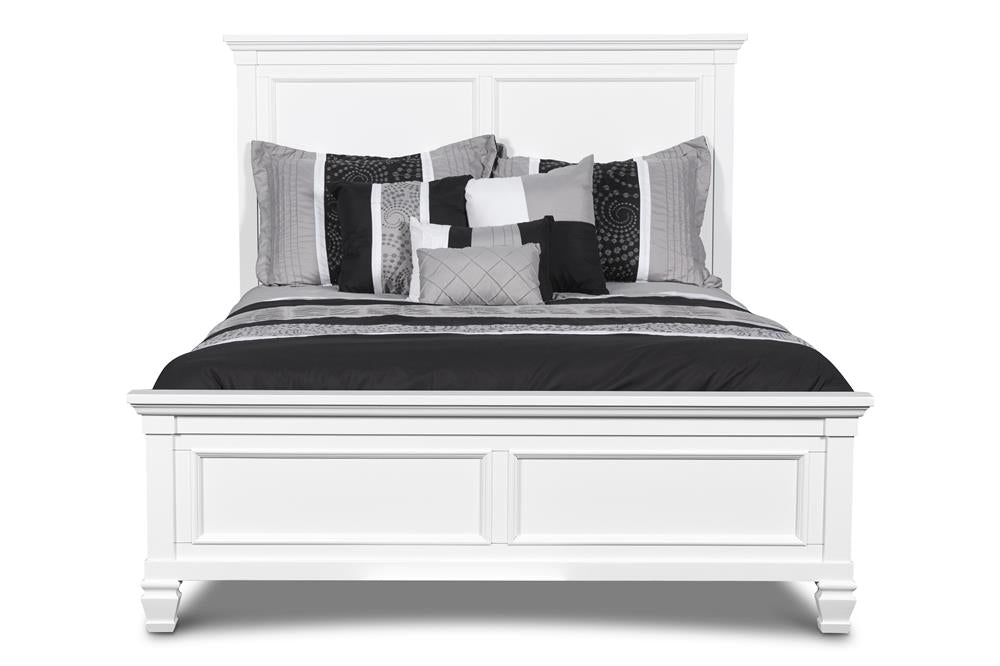 TAMARACK 3/3 TWIN HEADBOARD, FOOTBOARD & SLATS- WHITE - MyWaynesHome #