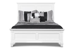 TAMARACK 3/3 TWIN HEADBOARD, FOOTBOARD & SLATS- WHITE - MyWaynesHome #
