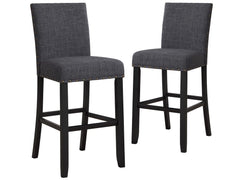 CRISPIN GRANITE GRAY BAR CHAIR- (2/Ctn) - MyWaynesHome #