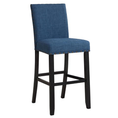 CRISPIN MARINE BLUE  BAR CHAIR- (2 /Ctn) - MyWaynesHome #