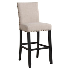 CRISPIN NATURAL BEIGE BAR CHAIR- (2/ Ctn) - MyWaynesHome #