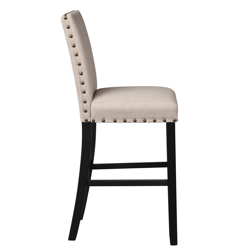 CRISPIN NATURAL BEIGE BAR CHAIR- (2/ Ctn) - MyWaynesHome #