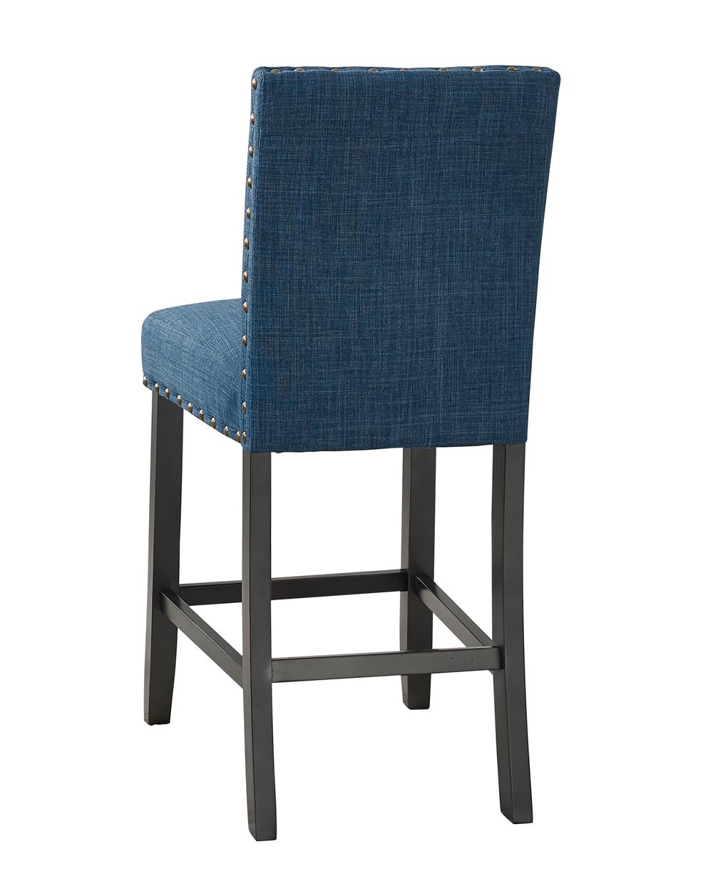 CRISPIN GRANITE BLUE COUNTER CHAIR- (2/Ctn) - MyWaynesHome #