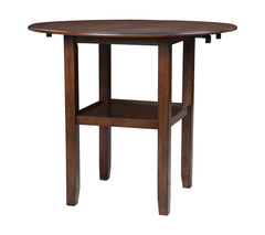 GIA 3 PC 42" COUNTER DROP LEAF TABLE & 2 CHAIRS-CHERRY - MyWaynesHome #