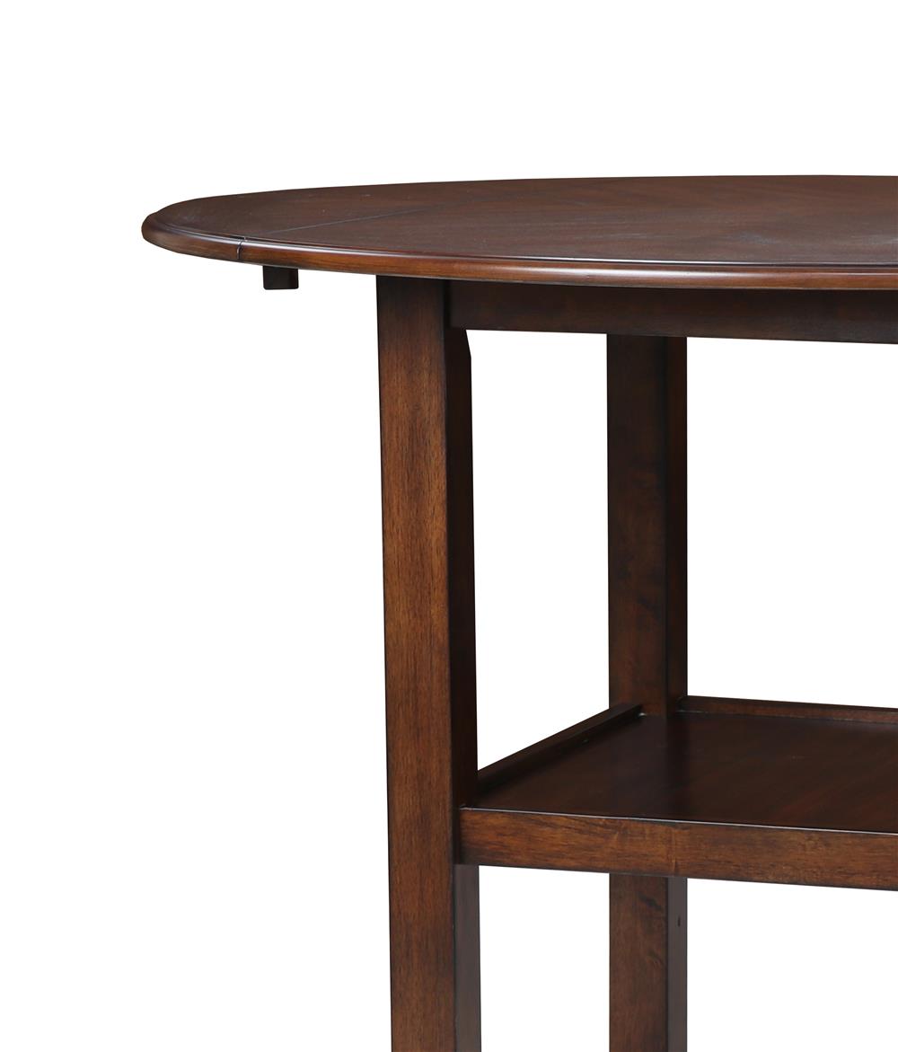 GIA 3 PC 42" COUNTER DROP LEAF TABLE & 2 CHAIRS-CHERRY - MyWaynesHome #