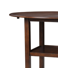 GIA 3 PC 42" COUNTER DROP LEAF TABLE & 2 CHAIRS-CHERRY - MyWaynesHome #