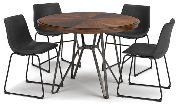Centiar Dining Table and 4 Chairs - PKG013931