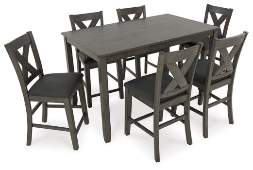 Caitbrook Counter Height Dining Table and Bar Stools (Set of 7) - MyWaynesHome #