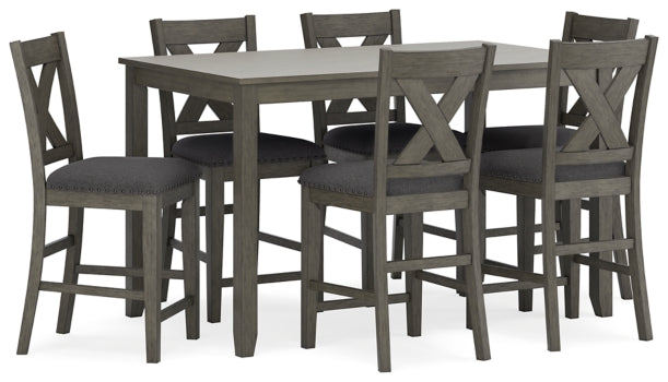 Caitbrook Counter Height Dining Table and Bar Stools (Set of 7) - MyWaynesHome #